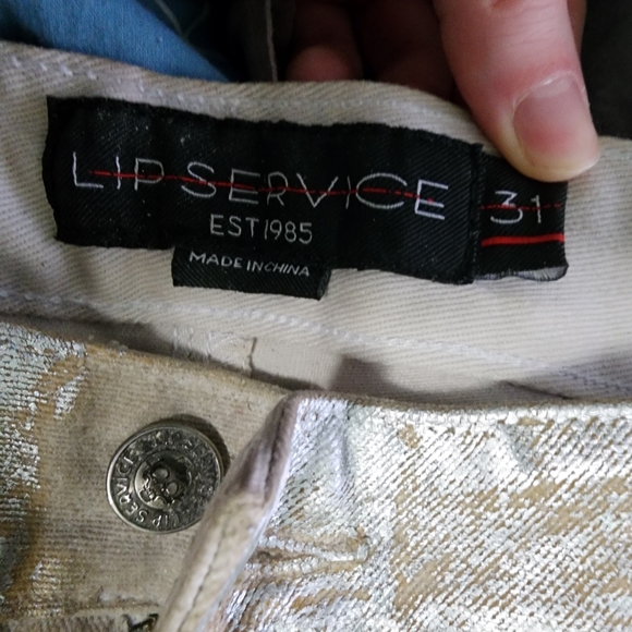 holographic lip service jeans - Picture 2 of 7